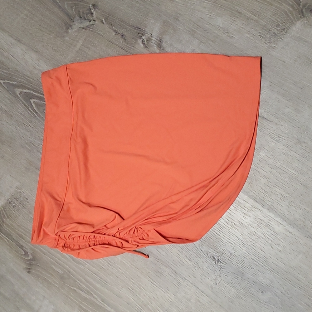 Athleta orange athletic spots skirt orange nylon spandex women size L - Picture 2 of 8